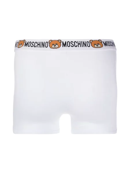 Raštuotos meškiukas bokseriai Moschino balta