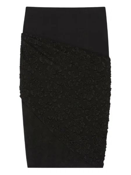 Fustă Givenchy cu model floral negru