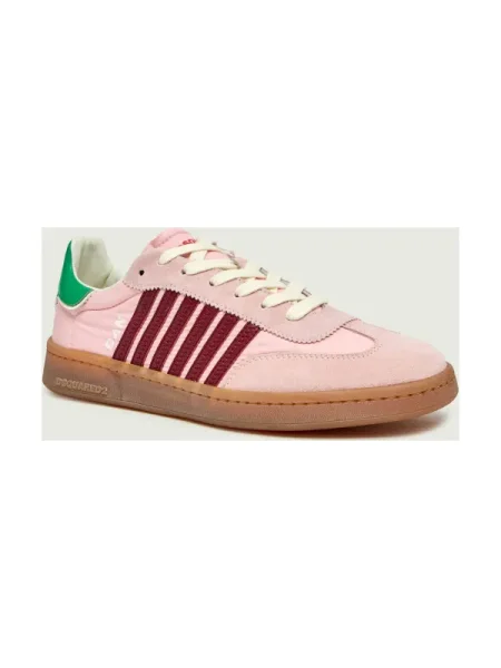 Sneakers Boxer| piele întoarsă roz