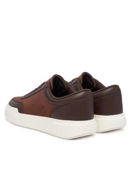 Calvin Klein Laisvalaikio batai Chunky Cups Laceup Ox Mix Mat ruda
