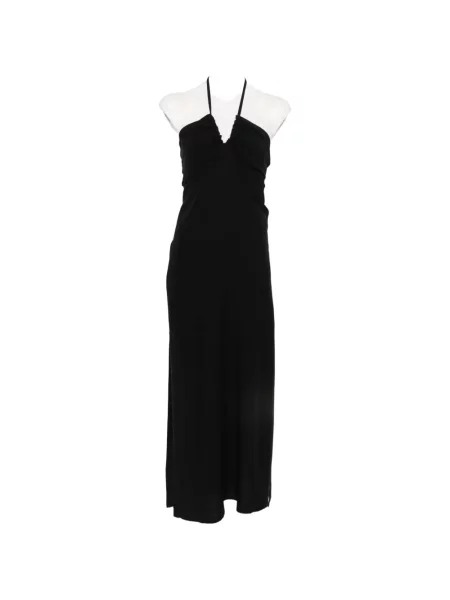 Rochie maxi Moutaki cu volane negru