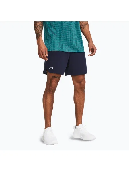 Pantaloni scurți de antrenament pentru bărbați Under Armour UA Vanish Woven midnight navy/mod gray gri