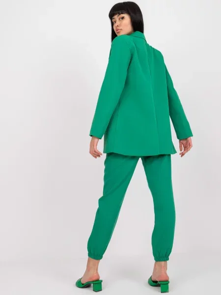 Sacou Fashionhunters de costum verde