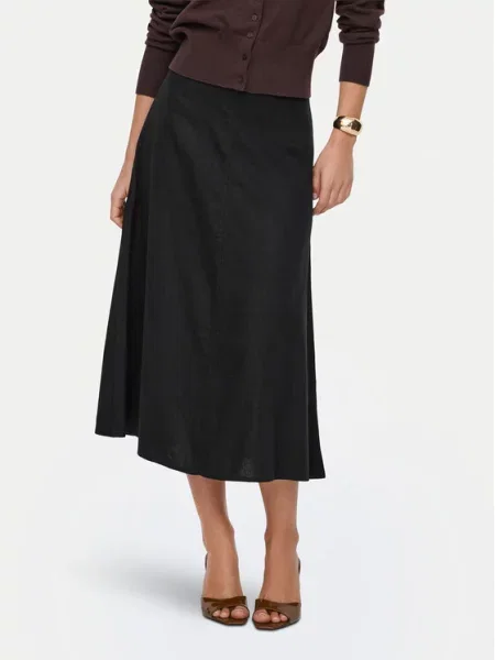 ONLY Spódnica midi Goa czarny