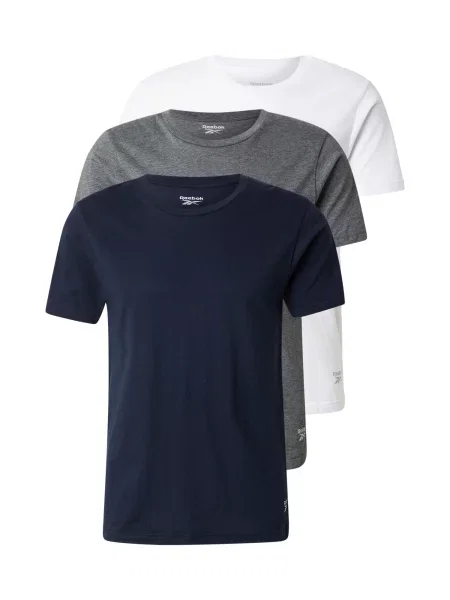 Reebok Tricou SANTO bleumarin / gri închis alb