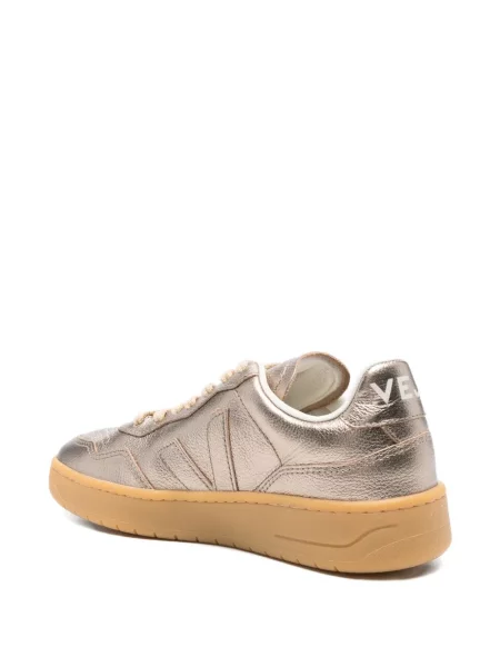 Sneakerși Veja din piele auriu