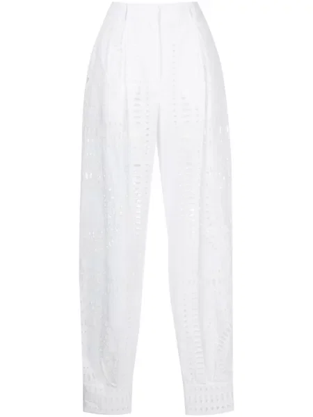 Pantaloni Alberta Ferretti alb