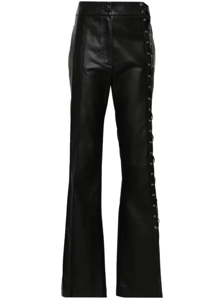 Pantaloni Mitiliane Couture din piele negru