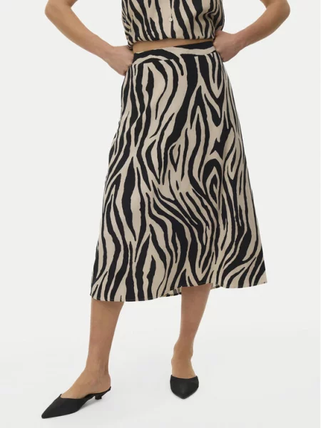 Vero Moda Fustă midi Mymilo negru