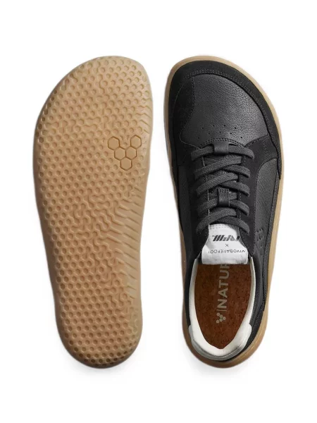 Маратонки Vivobarefoot с връзки с дантела черно