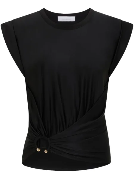 Bluzka Rabanne asymetryczna czarna
