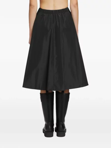 Fustă midi Moncler în linie A negru