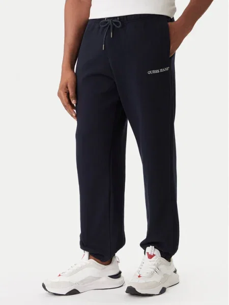 Guess Jeans Долнище анцуг тъмносин