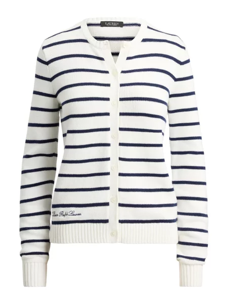 Lauren Ralph Lauren Geacă tricotată albastru marin alb