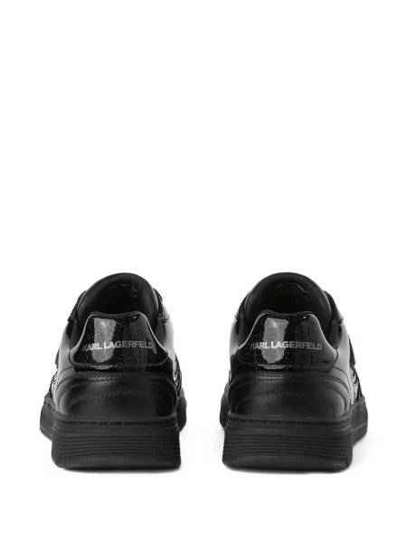 Sneakers Karl Lagerfeld Jeans με κορδόνια με δαντέλα μαύρο