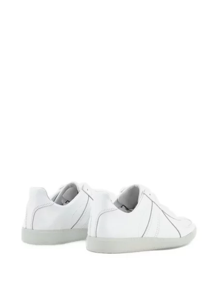 Sneakerși Kaptain Sunshine din piele alb