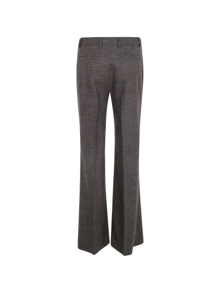 Παντελόνι Etro houndstooth καμπάνα καφέ