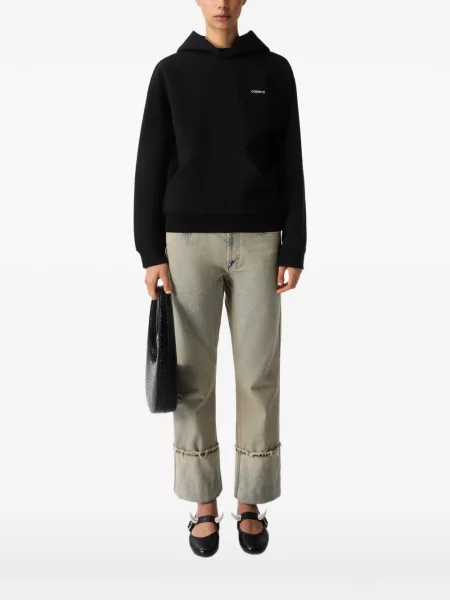 Hanorac cu glugă Coperni cu imagine negru