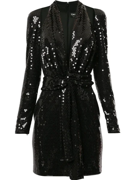 Rochie Tom Ford cu paiete de costum negru