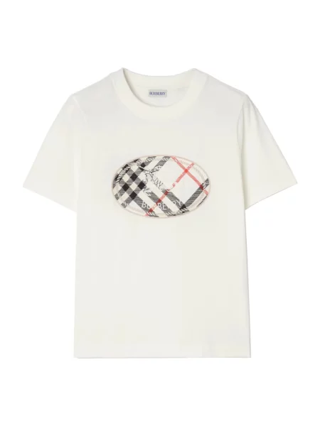 Koszulka Burberry z nadrukiem biała