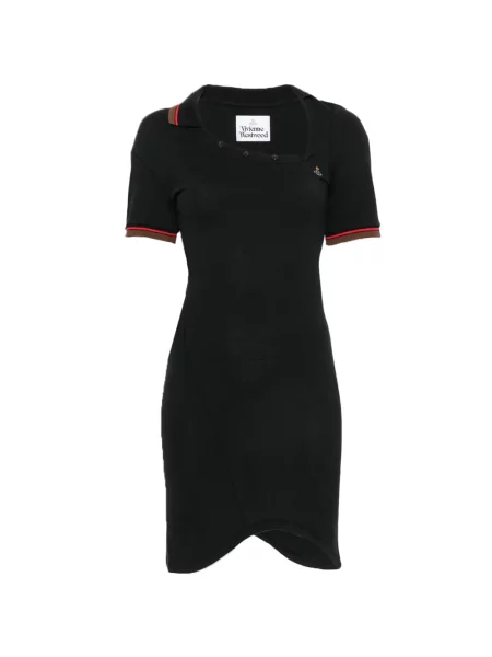 Rochie mini Vivienne Westwood asimetrică negru