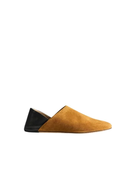 Klapki mules Jw Anderson skórzane brązowe