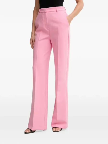 Pantaloni Morgan evazate roz