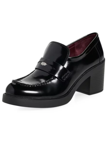Pantofi loafer Tory Burch cu platformă cu autograf negru