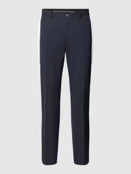 Spodnie do garnituru o kroju slim fit z zapięciem na guzik i błyskawiczny Selected Homme niebieskie