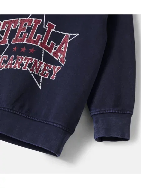 Gyerek fleece melegítő felső Stella Mccartney kék
