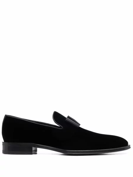 Pantofi loafer Dsquared2 de catifea negru