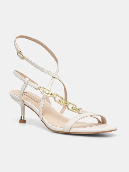 Liu Jo sandali z nizko iz usnja TESS 04 bež