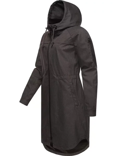 Ragwear Palton funcțională Belinka metalic gri
