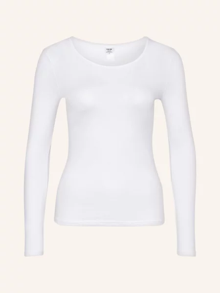 Calida Tričko S Dlouhým Rukávem Natural Comfort bílá