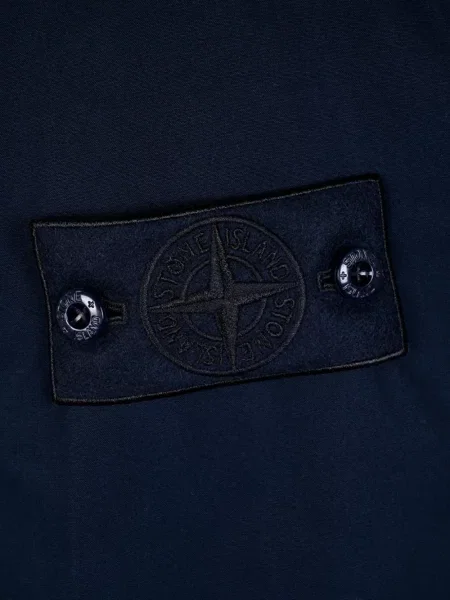 Lung geacă Stone Island cu strasuri albastru