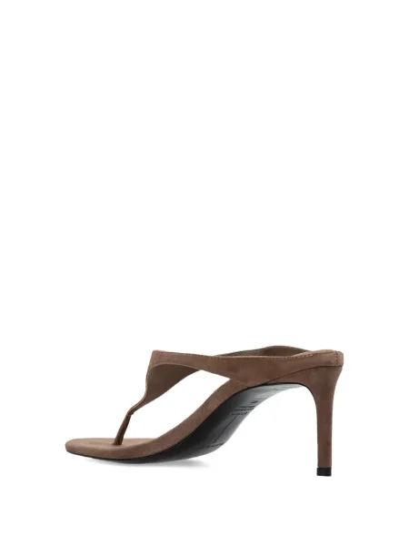 Sandale Black Suede Studio din piele de căprioară negru