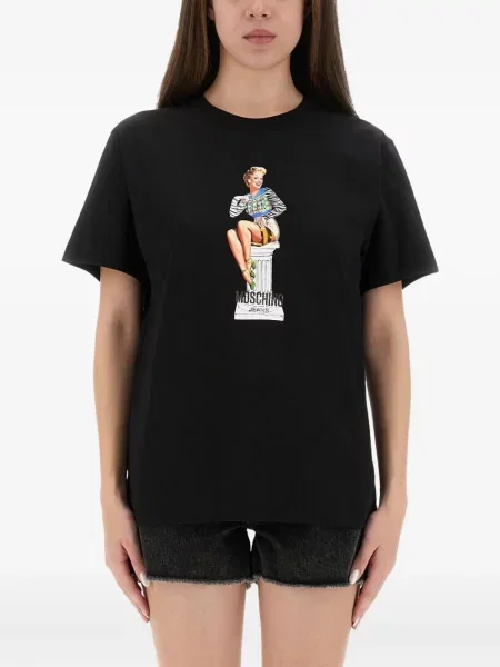 Koszulka Moschino Jeans z nadrukiem czarna