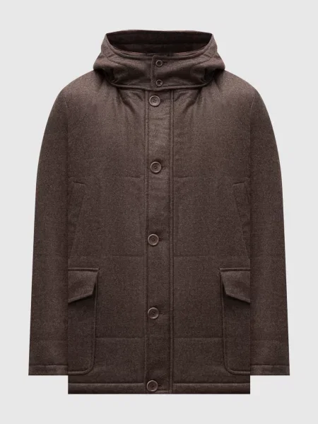 Куртка з вовни і кашеміру Cashmere&whiskey коричнева