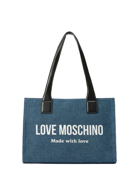 LOVE MOSCHINO Kabelka Modrá biela