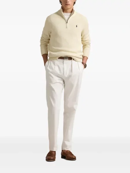 Siuvinėtos zomšinės pledinės maudymosi kelnaitės Polo Ralph Lauren mėlyna