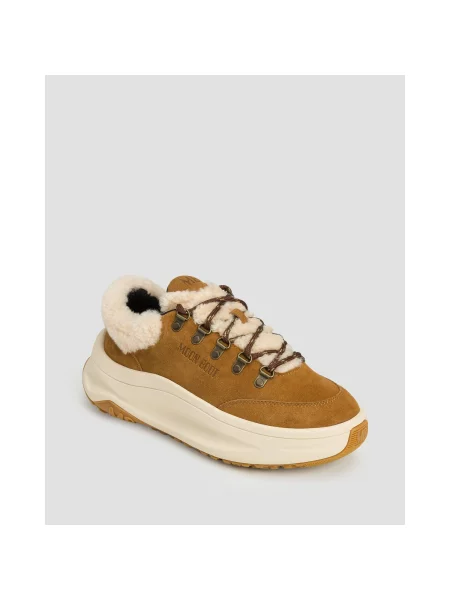 Semišové tenisky Moon Boot hnědé