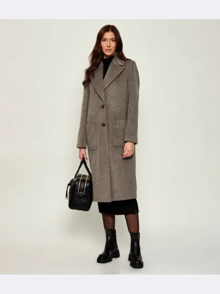 Marc Cain De lână palton gri