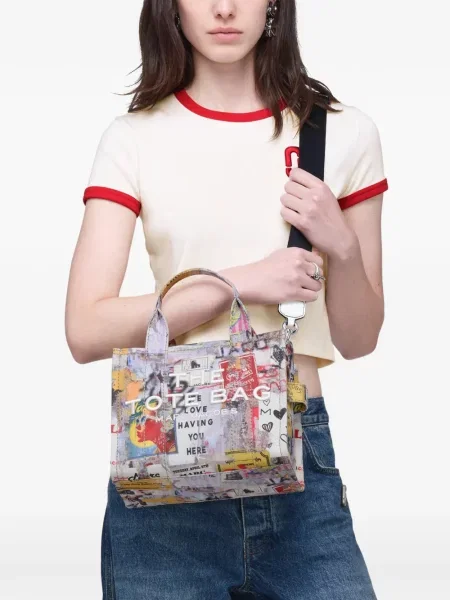 Geantă shopper Marc Jacobs alb