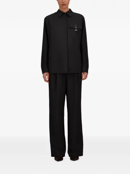 Cămașă Herno din țesătură twill negru