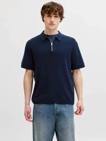 JACK & JONES Pulover JJMAX bleumarin