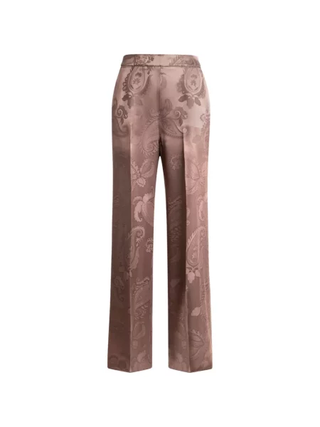 Virágos jacquard nadrág Etro barna