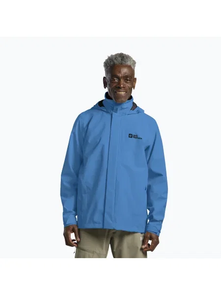 Férfi esőkabát Jack Wolfskin Trailtime 2L aurora blue. Méret: XL kék