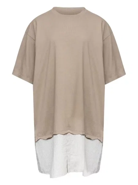 Mała sukienka koszulowa Mm6 Maison Margiela w paski garniturowa