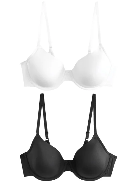 Next Sutien negru alb