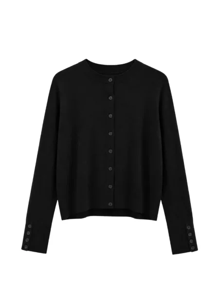 Cardigan Yigal Azrouel cu decolteu rotund negru